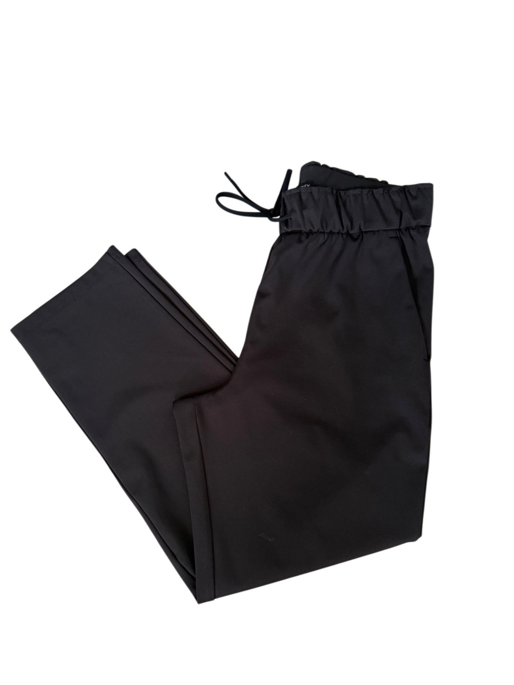 Hilary Radley Black Straight Leg Pull On Elastic Waist Pants Size M Comfort